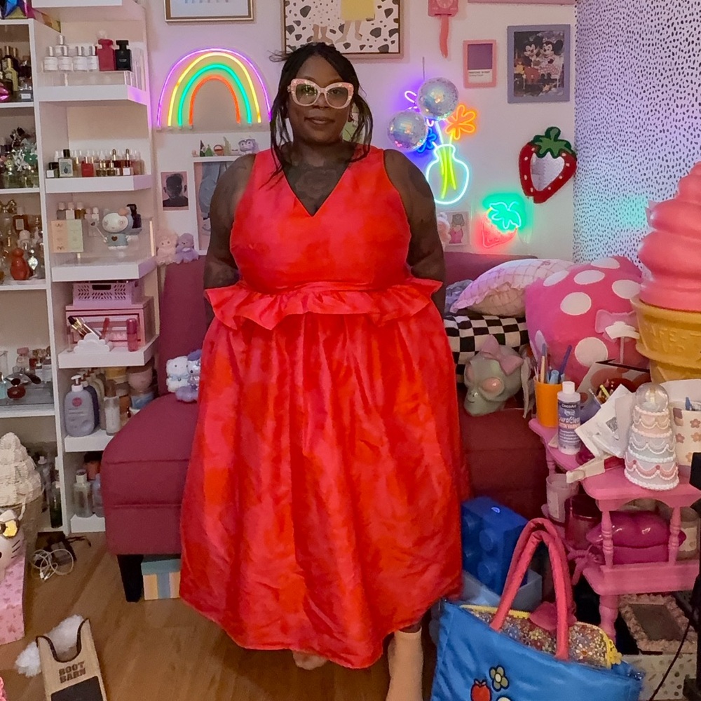 Kate Spade Pink and Red Dress